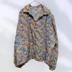 花柄 長袖シャツ 昭和レトロ ビィンテージ アンティーク 海外古着