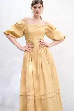 新品⭐︎Estella.K⭐︎Sweetheart Linen Long Dressのサムネイル