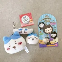 5点セット【ちいかわ】ハチワレ マスコット／キーホルダー／ミラー