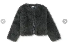 アベイル　yurina Ragout ファーコート　ダークグレー　Ｌ