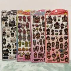 モンチッチ うるちゅるポップシール 4枚セット 硬いシール