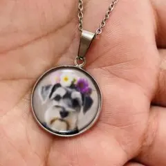 シュナウザー  ネックレス　雑貨　グッズ　ネックレス　ピアス　変更可