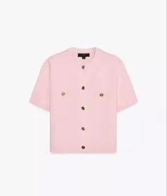 ZARA 半袖カーディガン ピンク