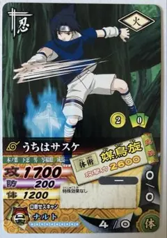NARUTO ナルト うちはサスケ ゲマキ風ブロマイド カード 忍里 - メルカリ