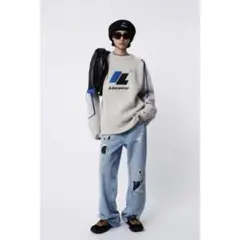 ADER ERROR × ZARA ワイドデニム ダメージ加工