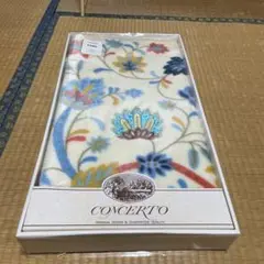 花柄 トレロン マット フリンジ付き 昭和レトロ