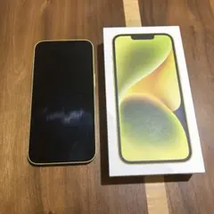 美品 iPhone14 128GB イエロー SIMフリー 初期化済み 箱あり