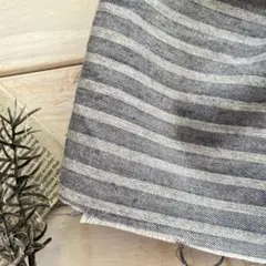 ■0.5m■延長可能■オーガニックツイル起毛トップボーダー◇トップグレー系