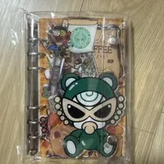 ヒスミニ　スタバ　A6サイズ　シャカシャカノート　シール帳　アクリルバインダー