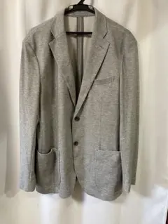 ユニクロ　グレー スウェット テーラードジャケット　サイズXL