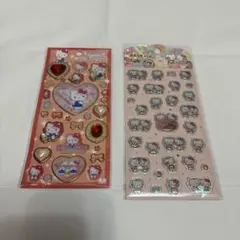 サンリオ　キラキラジュエルシール　ぷくっとシール　キティ ディア ダニエル