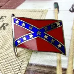 6290 レベル・フラッグ 反逆の旗 vintage ピンバッジ ピンズ