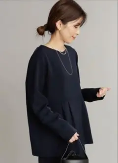 ペプラムトップスパンツセットアップ　アーバンリサーチドアーズ　2024ss 黒