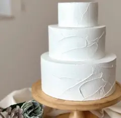 3段　フェイクケーキ　土台　クレイケーキ　ウエディングケーキ　結婚式