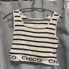 CHICO ストライプ タンクトップ F