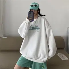 秋服 冬服 長袖 ロゴ トレーナー プリント Herchey ユニセックス 韓国