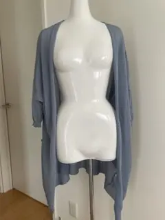 axes femme♡薄手カーディガン　水色　M