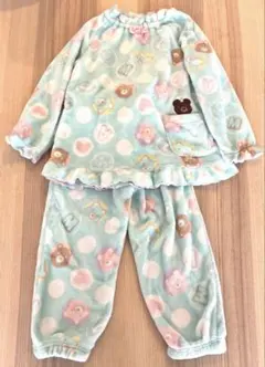 Lala Salamaモコモコ　パジャマ 120cm 水色　クマ