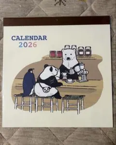 폴라 베어 카페 2026 벽걸이 달력