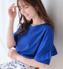 alotta アロッタ【４つの機能付】ひんやりフリル袖ブラウスＴシャツ LLのサムネイル