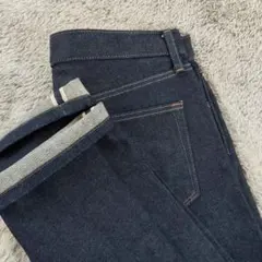 UNIQLO ユニクロ セルビッジ スリムフィットデニムパンツ カイハラ W32