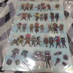 【新品未開封】平成仮面ライダー　20作品記念　クリアファイル　グラフアートのサムネイル