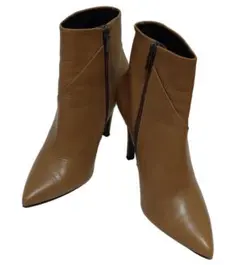 DIANA ダイアナ アンクルブーツ キャメル 24cm ポインテッドトゥ