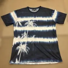 semanticdesign パームツリー柄 Tシャツ ネイビー Lのサムネイル