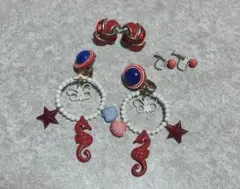 イヤリング　赤　まとめ売り