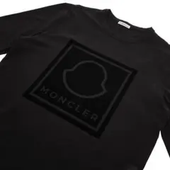 近年✨モンクレール 長袖 ロンT ブラック 黒 スノーマン 刺繍ロゴ L相当 近年✨モンクレール 長袖 ロンT ブラック 黒 スノーマン 刺繍