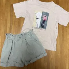 SPY×FAMILY ユニクロTシャツ ＆ GU ショートパンツ 110-120
