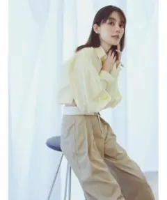 snidel スナイデル organics クロップドシャツ