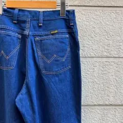 60s 70s USA製 ラングラー 濃紺 デニムパンツ 美品 vintage