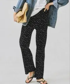 値下！【新品未使用タグ付き】coca コカ ドットプリーツゆるレギンスパンツ L