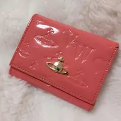 Vivienne Westwood 三つ折り財布 エナメル ピンクのサムネイル