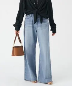 美品　YANUK kate OUB 22 新品タグ付】Yanuk ヤヌーク ルーズバギーデニム Kate 22 OUB - メルカリ
