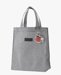 ファミリア　ギンガムチェック　トートバック