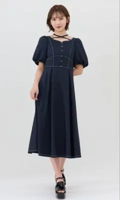 REDYAZEL バルーンスリーブワンピース