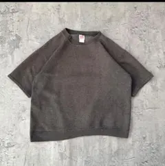 ビンテージ 90s【Hanes】ヘインズUSA製 半袖スウェット 墨黒