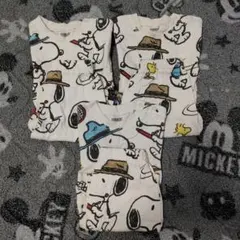 最終価格☆[中古衣類]スヌーピー 半袖パジャマ 90cm☆3組Set☆