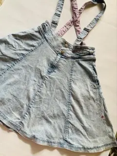 メゾピアノ デニム ジャンバースカート 160