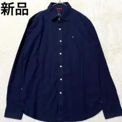 【未使用•タグ付✨】ビクトリノックス リネン 長袖シャツ ネイビー Mのサムネイル