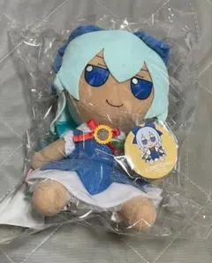 東方Project ふもふも ちるの チルノ ぬいぐるみ 東方 缶バッジ付き ④