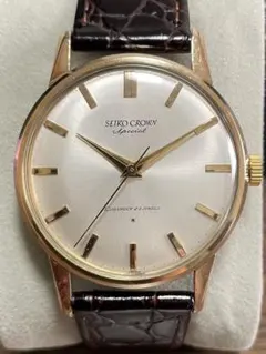 【OH、風防交換済】セイコー　クラウンスペシャル　稼働品