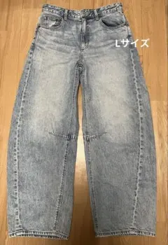 GU バレルレッグジーンズ 丈標準 63BLUE Lサイズ