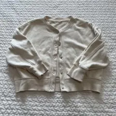 GU ボタン付きカーディガン　オフホワイト