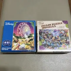 Disney ジグソーパズル 108ピース 2個　ミッキーとミニー　ファンタジーのサムネイル