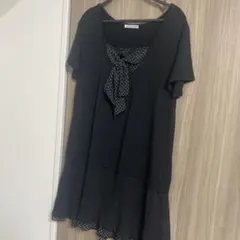 ブラックミニワンピースLL