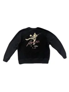 JORDAN ブラックスウェット トレーナー バックプリント