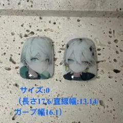 NO26【現品】親指チップのみ　痛ネイルチップ　推しネイルチップ サイズ:0のサムネイル